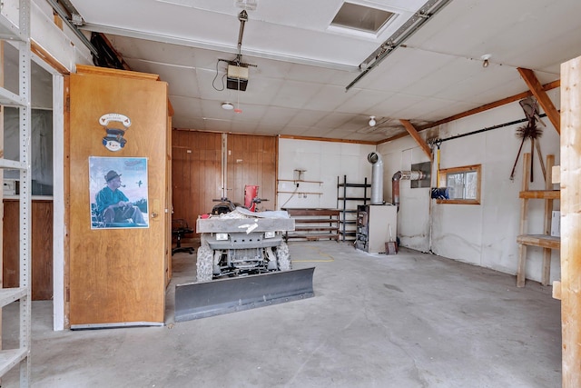12114 260th St, Saint Cloud, MN 56301 - garage featuring a garage door opener