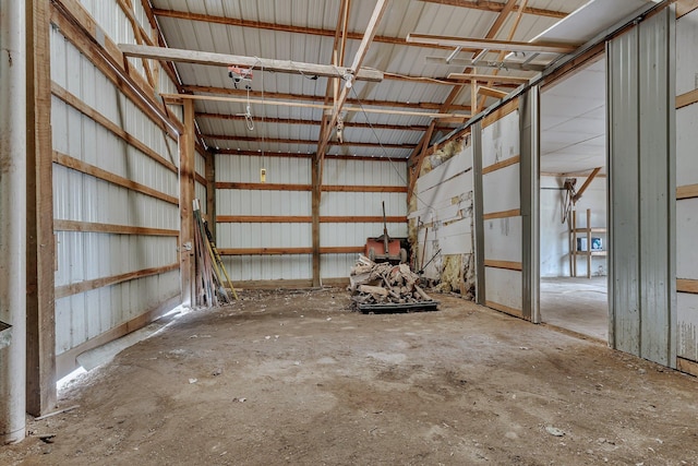 12114 260th St, Saint Cloud, MN 56301 - garage with metal wall