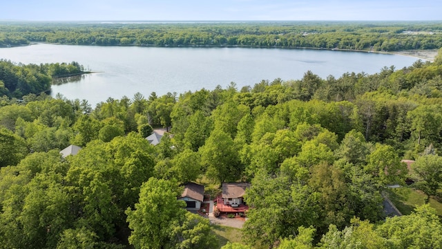 16137 Ahrens Hill Rd, Brainerd, MN 56401 - bird's eye view of a heavily wooded area and a large body of water