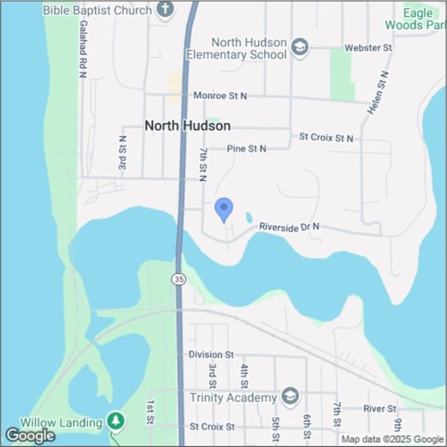 709 Riverside Dr N, North Hudson, WI 54016 - map location