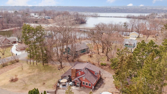 709 Riverside Dr N, North Hudson, WI 54016 - drone / aerial view featuring a water view