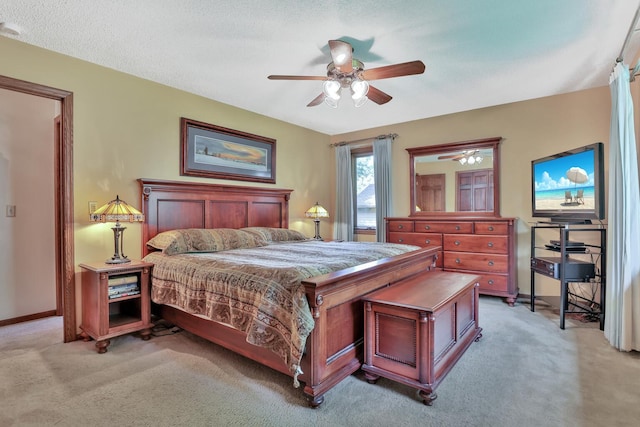 1317 Waterford Rd, Woodbury, MN 55125 - bedroom featuring light carpet, ceiling fan, and baseboards