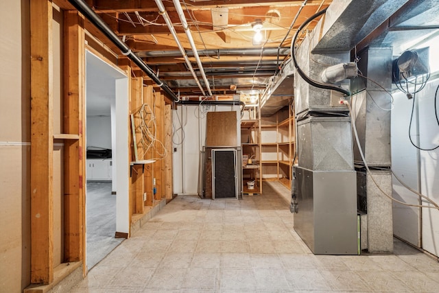 93 County 49 NW, Pine River, MN 56474 - unfinished below grade area featuring heating unit