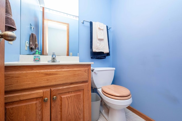19988 Quentin Ave, Ravenna Twp, MN 55033 - bathroom featuring toilet, vanity, baseboards, and tile patterned floors