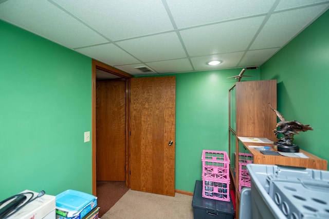 19988 Quentin Ave, Ravenna Twp, MN 55033 - misc room featuring a drop ceiling and carpet floors