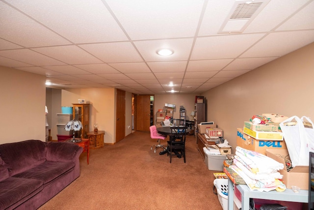19988 Quentin Ave, Ravenna Twp, MN 55033 - playroom featuring carpet flooring and a paneled ceiling