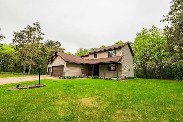 19988 Quentin Ave, Ravenna Twp, MN 55033 - view of front of house featuring driveway, an attached garage, a front lawn, and roof with shingles