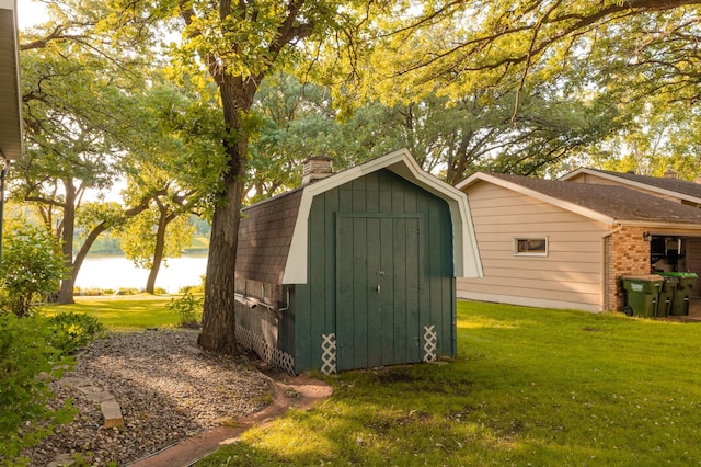 1002 11th Ave W, Alexandria, MN 56308 - view of shed featuring a water view