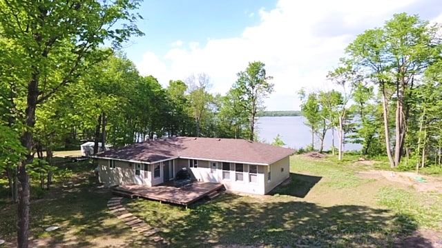 32896 S Shore Dr, Otter Tail Twp, MN 56571 - back of property with a deck with water view