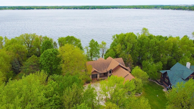 15671 Wermager Beach Rd, Lake Park, MN 56554 - view from above of property featuring a nearby body of water