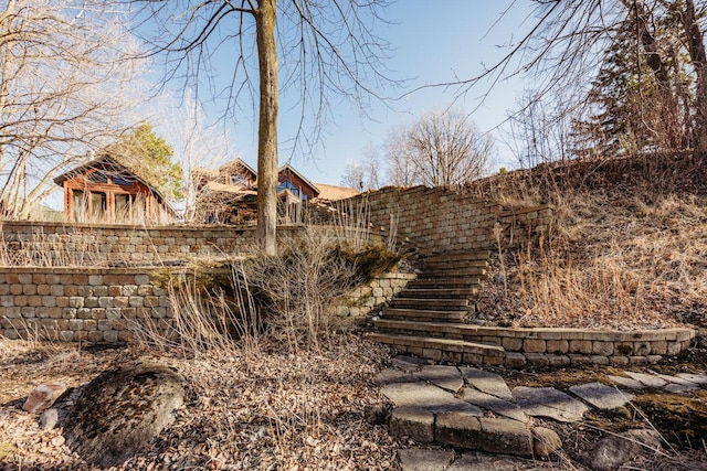 15671 Wermager Beach Rd, Lake Park, MN 56554 - view of yard with stairway