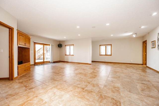 15671 Wermager Beach Rd, Lake Park, MN 56554 - unfurnished room featuring recessed lighting, baseboards, and light tile patterned flooring