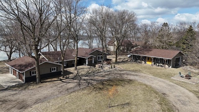 22010 62nd St NW, Colfax Twp, MN 56289 - view of front of home with a porch and driveway