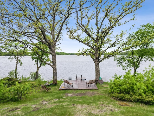 32331 Loon Dr, Candor Twp, MN 56587 - dock featuring a water view