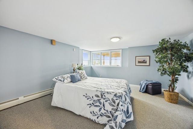 5427 Twin Lake Blvd E, Brooklyn Center, MN 55429 - carpeted bedroom with a baseboard radiator