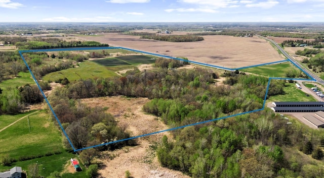 15535 375th St, Amador Twp, MN 55084 - overview of rural landscape with property boundaries highlighted