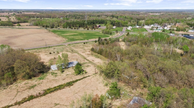 15535 375th St, Amador Twp, MN 55084 - aerial view of property's location with rural landscape and a forest