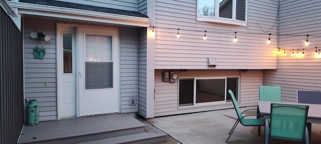 2520 Le Homme Dieu Hts NE Unit 3, Alexandria Twp, MN 56308 - view of exterior entry with a patio area and outdoor dining area