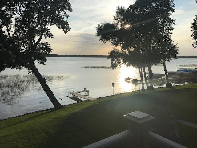 2520 Le Homme Dieu Hts NE Unit 3, Alexandria Twp, MN 56308 - water view with a boat dock