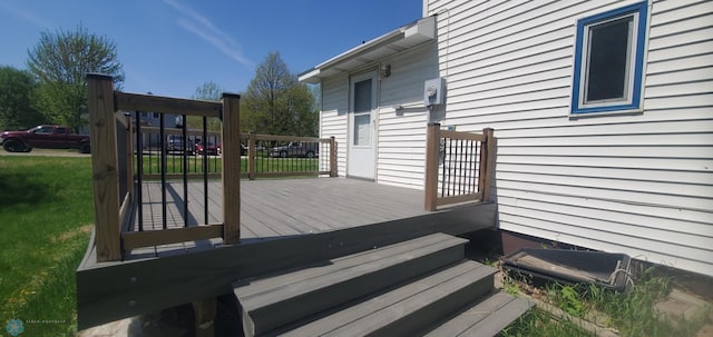 721 Front St, Hawley, MN 56549 - view of wooden deck