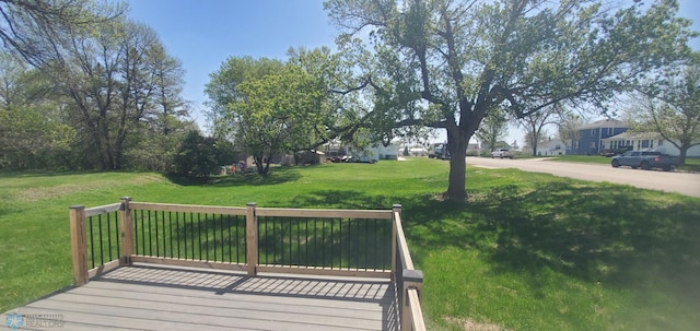 721 Front St, Hawley, MN 56549 - deck with a yard