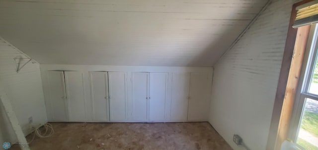 721 Front St, Hawley, MN 56549 - additional living space featuring vaulted ceiling and carpet