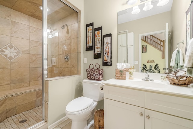 7232 Kestrel Trl, Savage, MN 55378 - full bath with vanity, toilet, and a shower stall