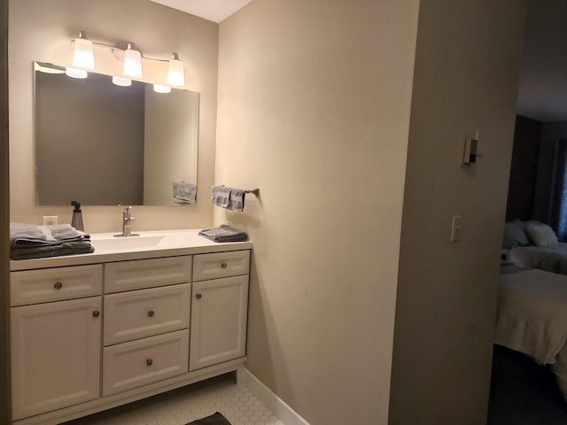 4860 Park Commons Dr Unit 314, Saint Louis Park, MN 55416 - ensuite bathroom with vanity and tile patterned floors