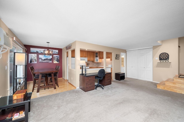 4860 Park Commons Dr Unit 314, Saint Louis Park, MN 55416 - home office with light colored carpet and a chandelier