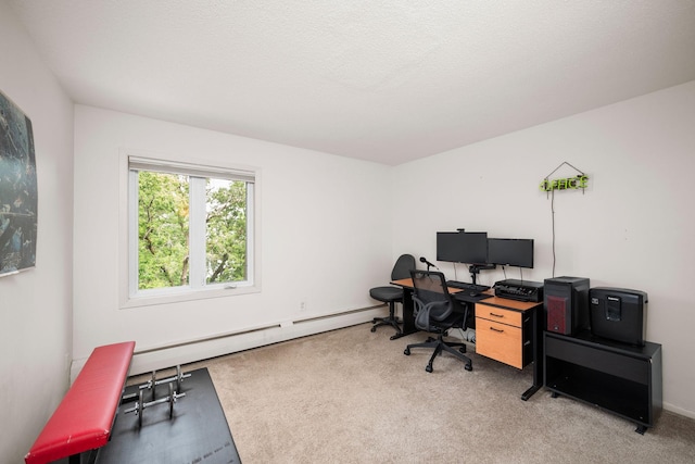 4860 Park Commons Dr Unit 314, Saint Louis Park, MN 55416 - home office with carpet floors and baseboard heating