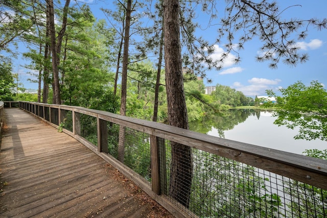 4860 Park Commons Dr Unit 314, Saint Louis Park, MN 55416 - wooden deck featuring a water view