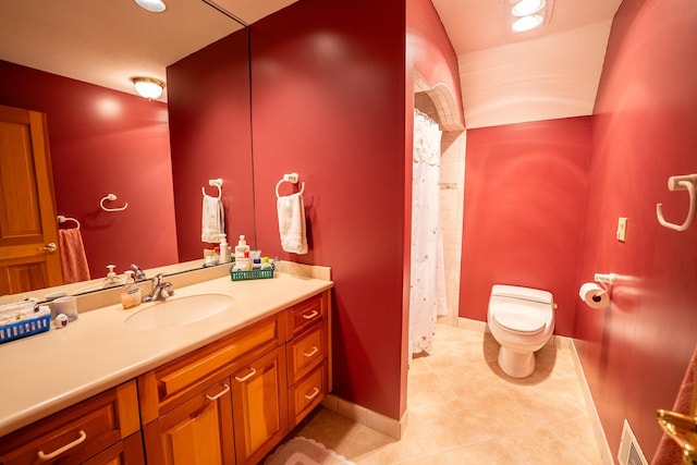 2300 County Road 92, Minnetrista, MN 55359 - full bathroom with vanity, tile patterned flooring, and a shower with curtain