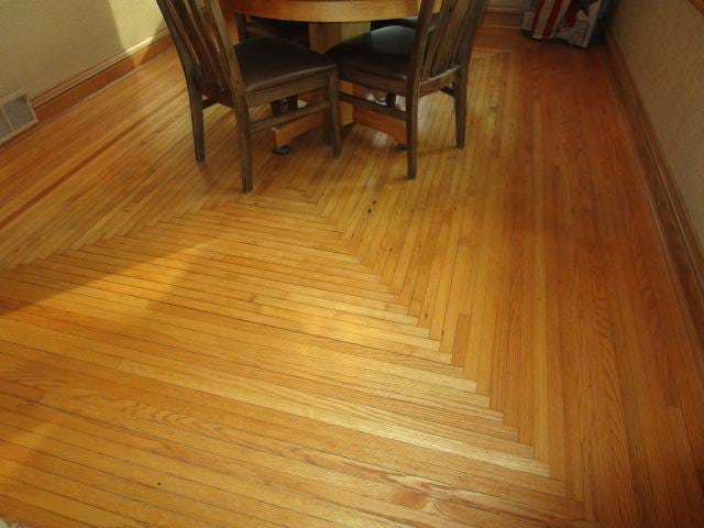 detailed view of baseboards