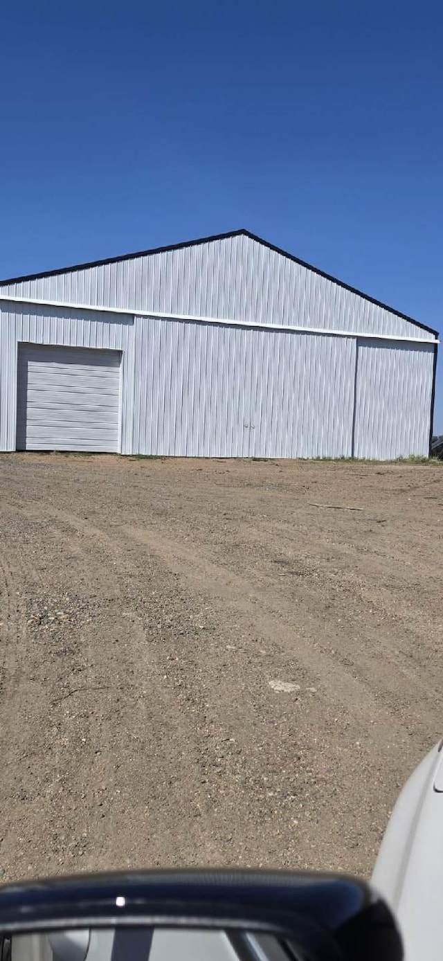 view of pole building