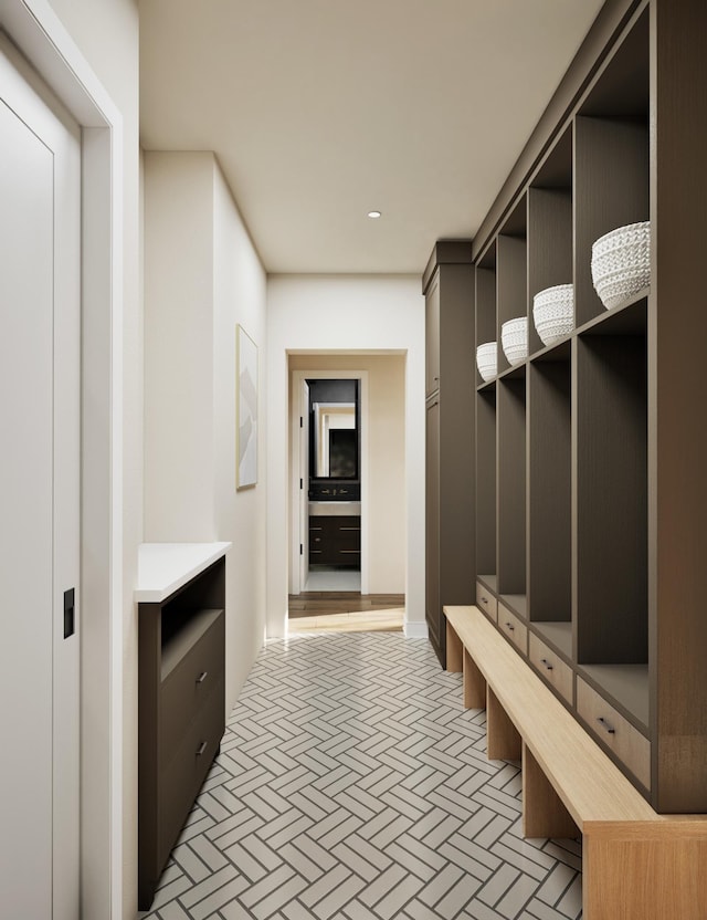16474 48th Pl N, Plymouth, MN 55446 - mudroom with brick floor and recessed lighting