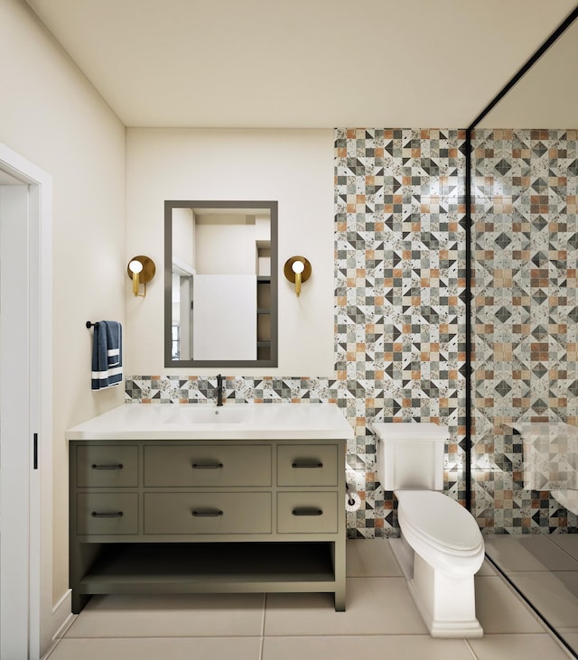 16474 48th Pl N, Plymouth, MN 55446 - bathroom with vanity, tile patterned flooring, and toilet
