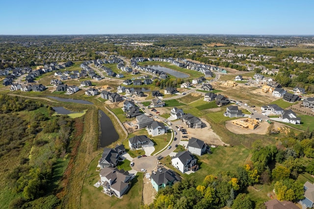 16474 48th Pl N, Plymouth, MN 55446 - aerial view featuring a residential view and a water view