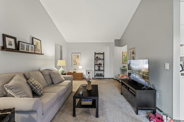 4500 Cedar Lake Rd S Unit 8, Saint Louis Park, MN 55416 - living area with light carpet and high vaulted ceiling