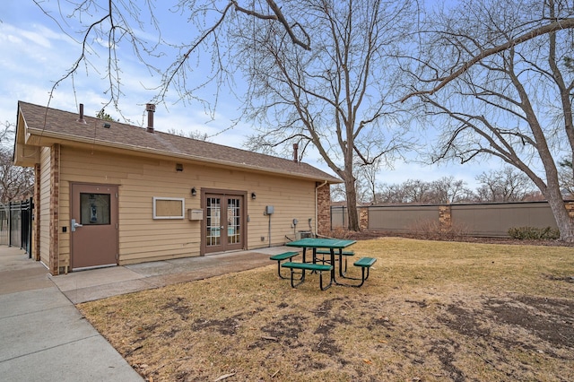 4500 Cedar Lake Rd S Unit 8, Saint Louis Park, MN 55416 - rear view of house featuring french doors and a patio