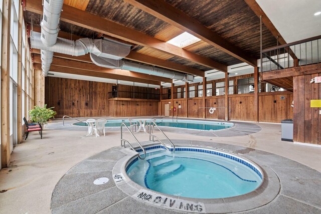 450 Ford Rd Unit 225, Saint Louis Park, MN 55426 - indoor community pool featuring an in-ground hot tub