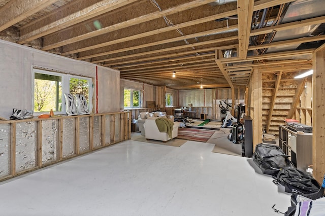 view of basement
