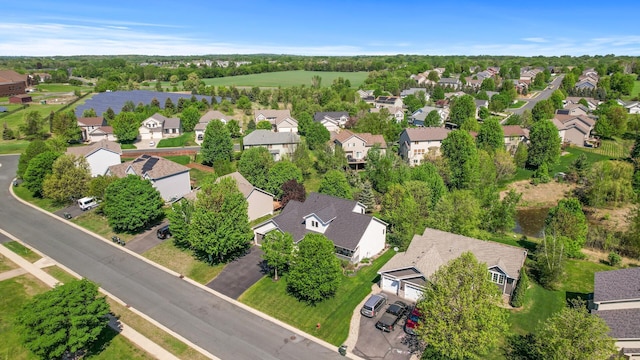 aerial perspective of suburban area