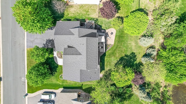 view from above of property