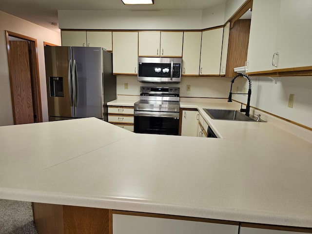 21965 Shady Walk Unit 201, Deerwood, MN 56444 - kitchen featuring light countertops, a sink, and stainless steel appliances