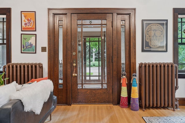 1295 Fairmount Ave, Saint Paul, MN 55105 - foyer entrance with radiator and wood finished floors