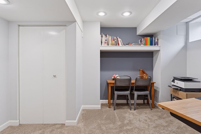 1295 Fairmount Ave, Saint Paul, MN 55105 - office featuring carpet floors and recessed lighting