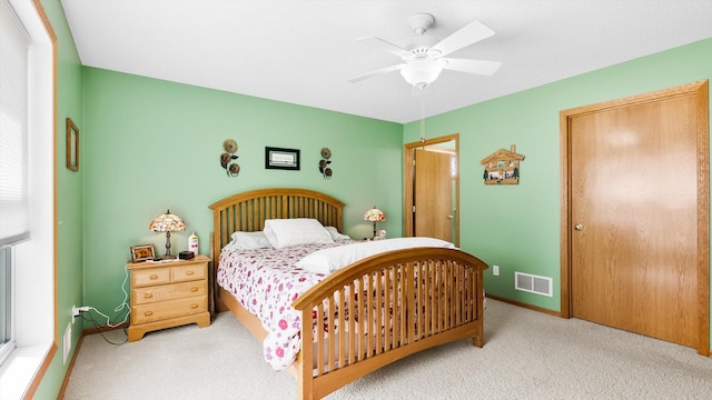 112 Sandpiper Cir, Hastings, MN 55033 - bedroom featuring carpet floors, a ceiling fan, and baseboards