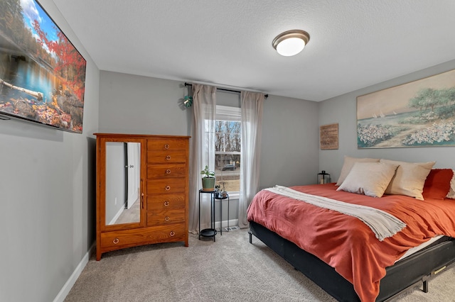 22962 Hazel Ln, Rogers, MN 55374 - bedroom with carpet flooring, baseboards, and a textured ceiling