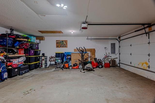 20371 Golf Crest Dr, Grand Rapids, MN 55744 - garage with electric panel and a garage door opener