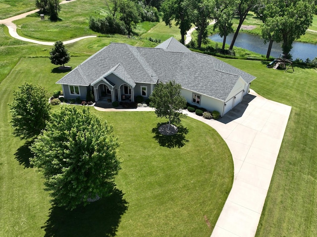 241 Cottonwood Cv, Lynd, MN 56157 - bird's eye view with a water view